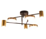 Люстра диммируемая Рапис черный/бронза w66*63 Led 3*12W+3*16W (3000-6000K) с пультом ДУ