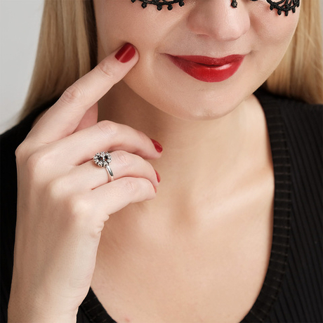 "Арсиная" кольцо в серебряном покрытии из коллекции "Эллада" от Jenavi