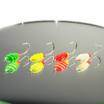 Мормышка фосфорная плавающая Lumicom 107, №4 Long+,ABC (набор 32шт)