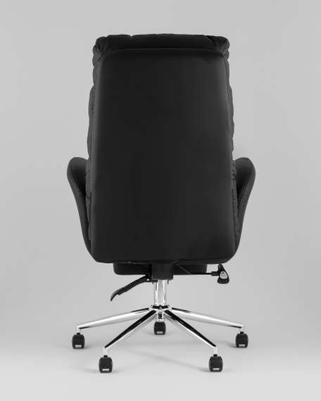 Кресло руководителя TopChairs Solid NC с оттоманкой черный