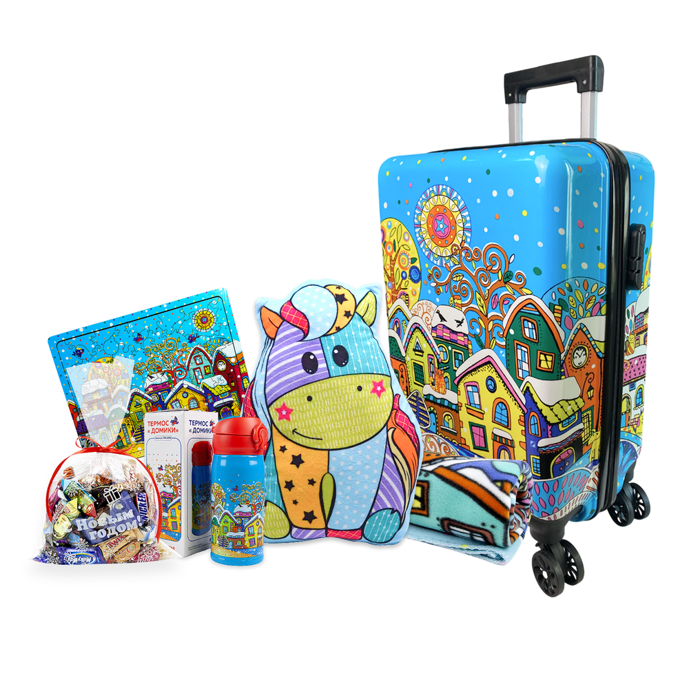 Детский новогодний подарок с символом года "Яркий городок"