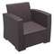 Уличное кресло Monaco Lounge, коричневое