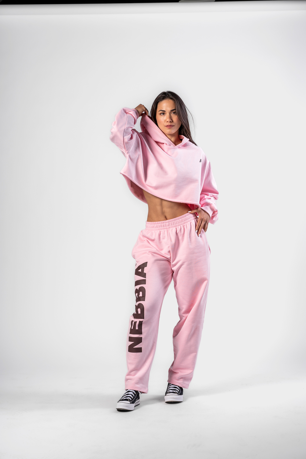 Спортивные брюки Loose-Fit Baggy Pants BOYFRIEND STYLE 432 Розовые