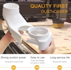 Щетка аспирации на шпиндель D80мм для станка ЧПУ