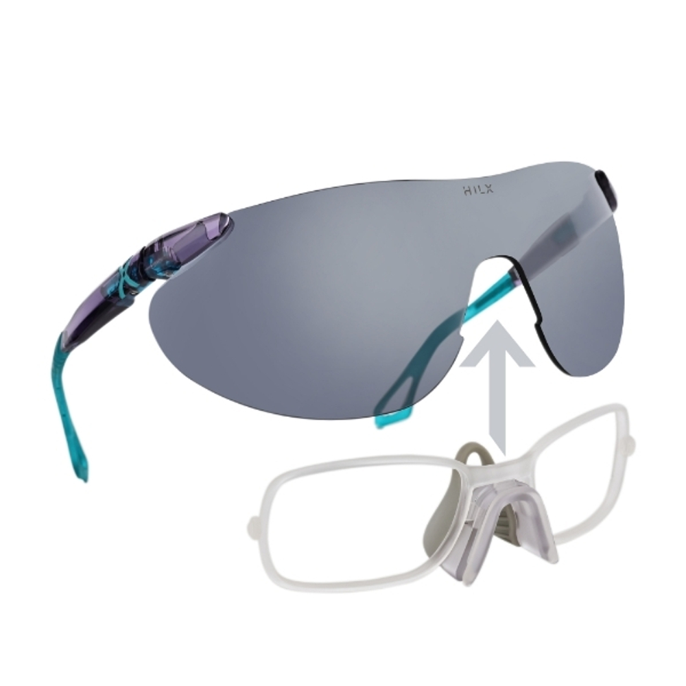 Спортивные очки HILX Domain Shiny Crystal Purple / Black Mirror Lens