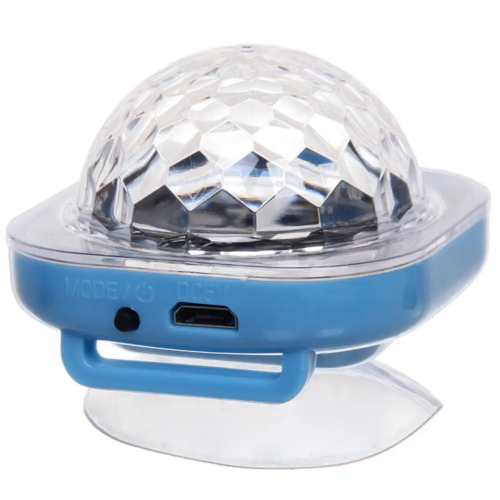 Диско-шар Dancer» с ремешком на руку, авторежим, датчик звука (в комплекте с присоской), RGB