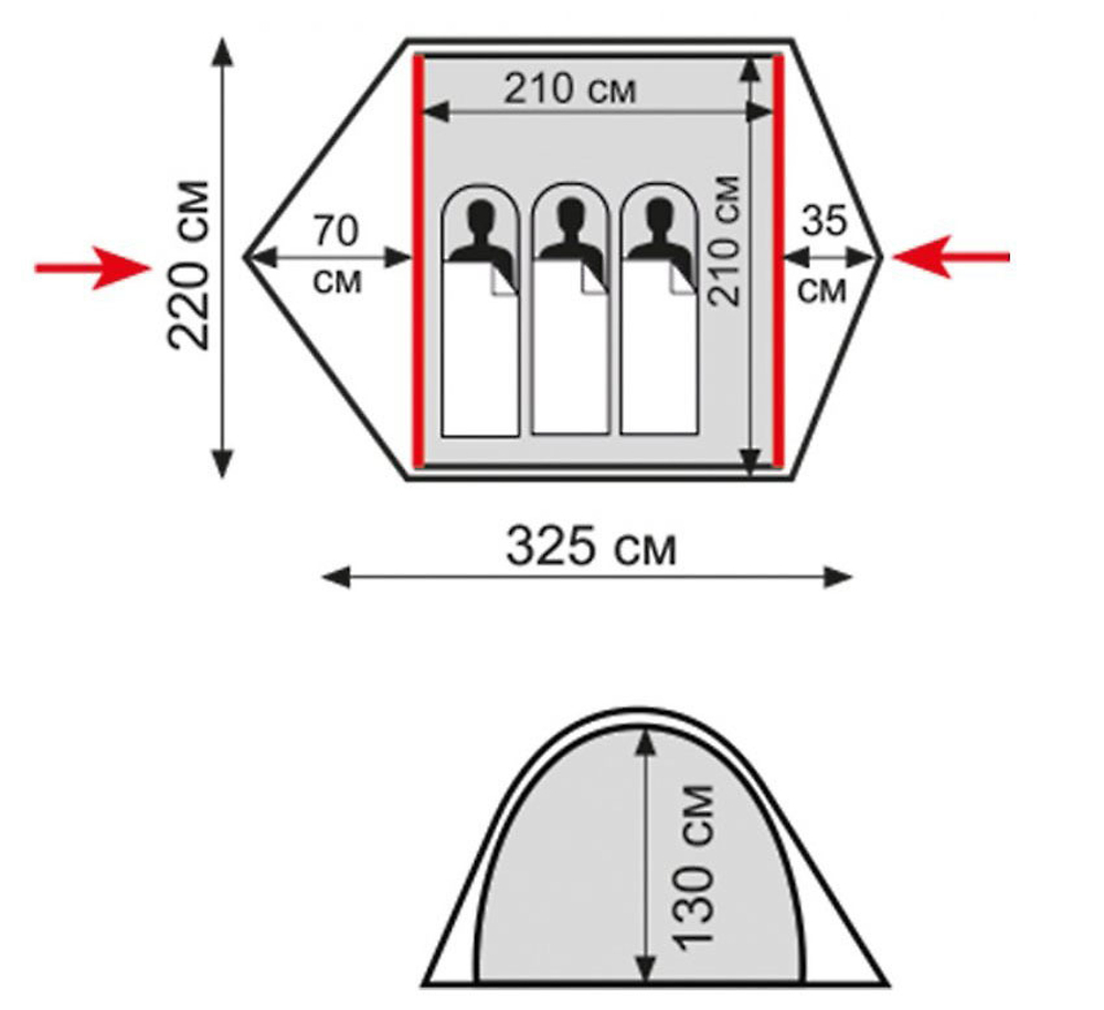 Палатка-автомат Tramp Swift 3 V2 зелёный