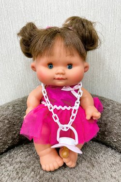 УЦЕНКА Пупс Nines 26см PEPOTE с закрывающими глазками (N804B6)
