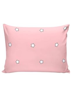 Постельное белье Сказка "Спящие звезды (розовые)" 1,5-сп Наволочка 50х70 см 1 шт Простынь на резинке 90х200 см Пододеяльник 145х215 см, перкаль