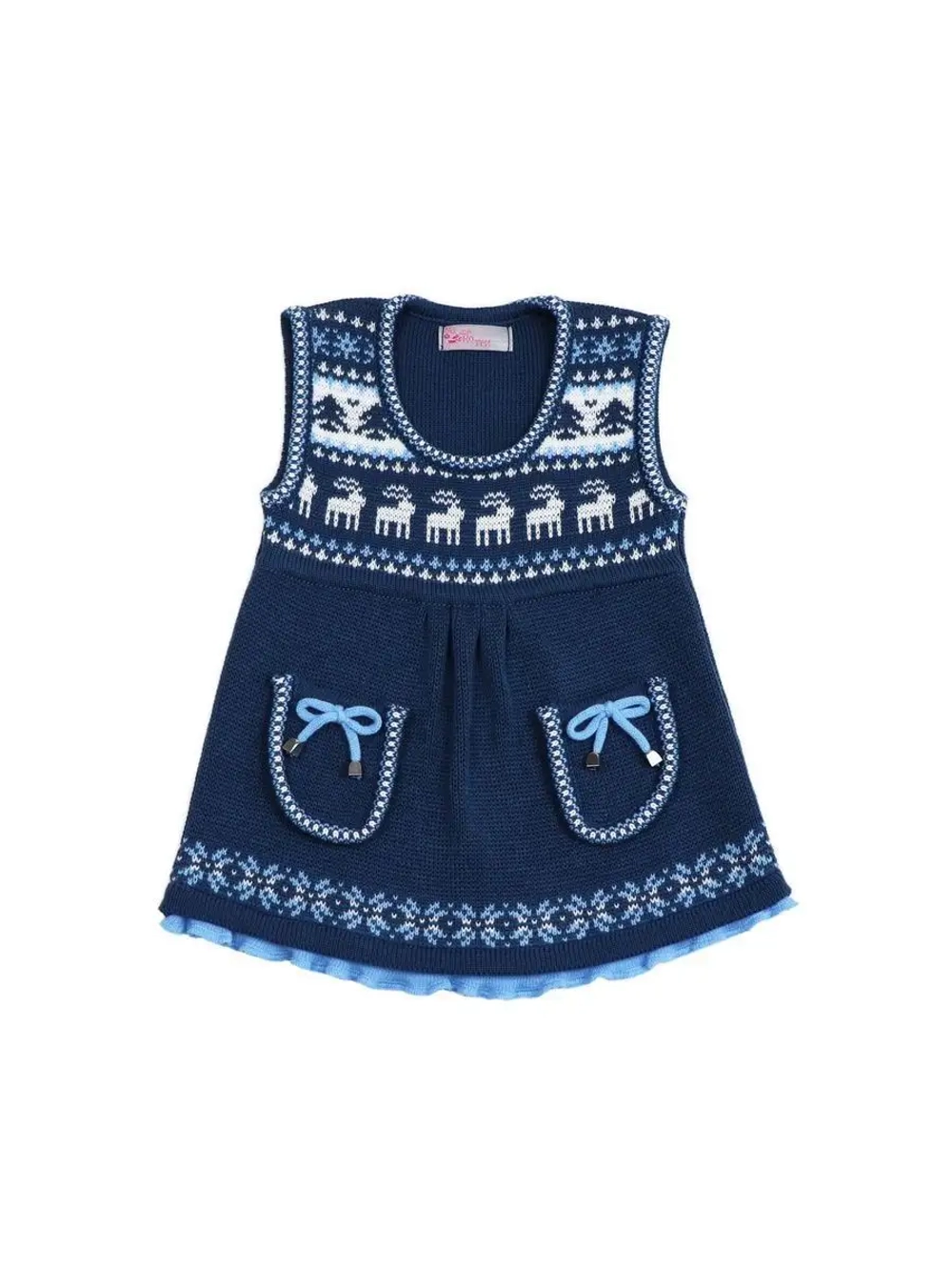 Сарафан вязаный для девочки