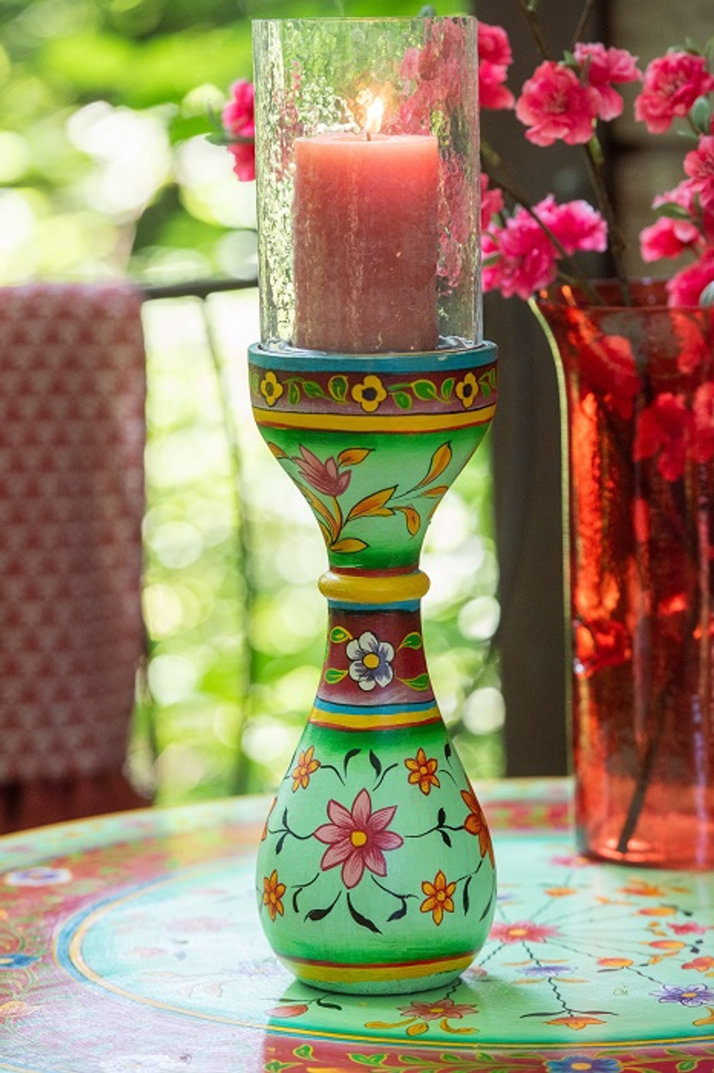 Подсвечник "Мумбаи" 13x13x46см