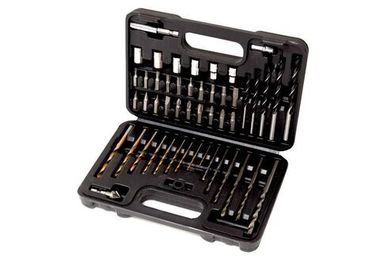 Набор сверл разнопрофильных, головок и бит с битодержателями HSS 4241 50пр., в кейсе RockForce##Rock FORCE RF-924U50