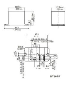 Реле NT90TPNCE220CB для эл.котла и кондиционера, 240В, 40А, 5 контактов