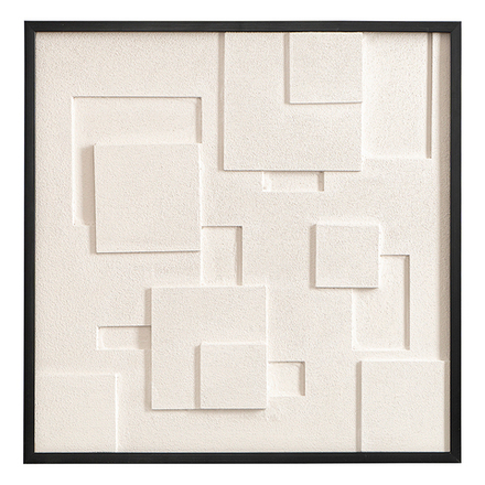 Панно декоративное с эффектом 3D Minimalism Square, с черной рамой, 60х60 см