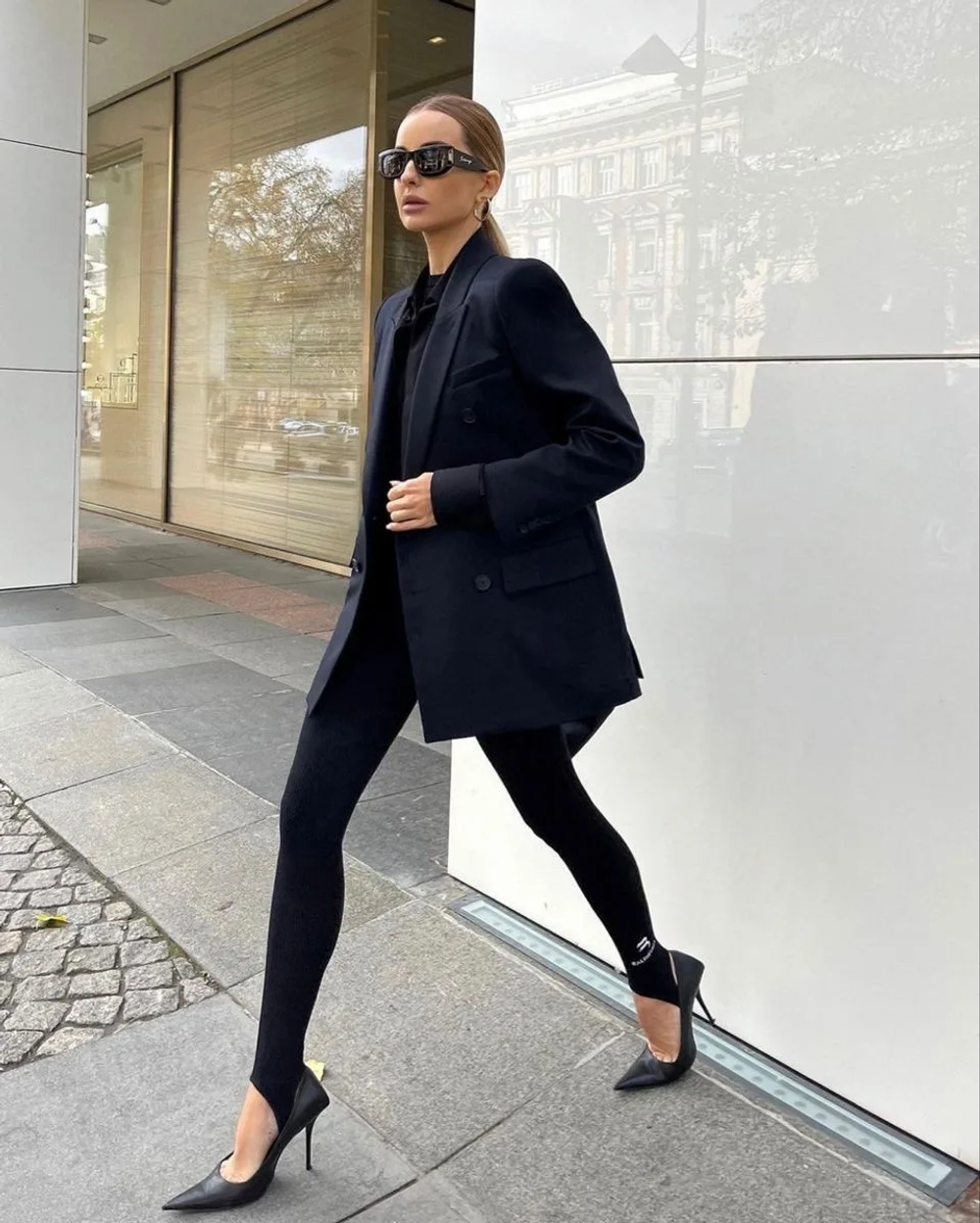 Лосины удлиненные из бифлекса matte