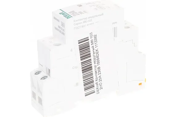 Контактор модульный DEKraft МК-103 1П 25А 220В АС 2НО 23606