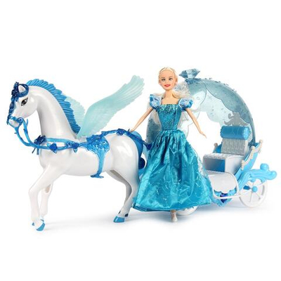 Карета с лошадью и куклой, коробка 319A