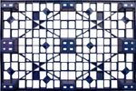 Паллет 1200х800х160 мм (перфорированный на 9 ножках вкладываемый), арт. TR 1208 L синий, код: 12746