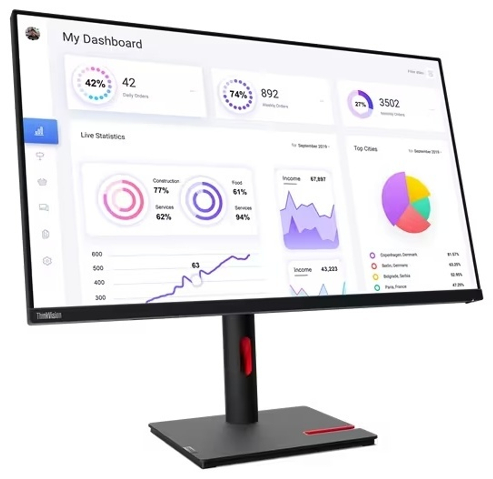 Монитор Lenovo 63D2GAT1EU черный