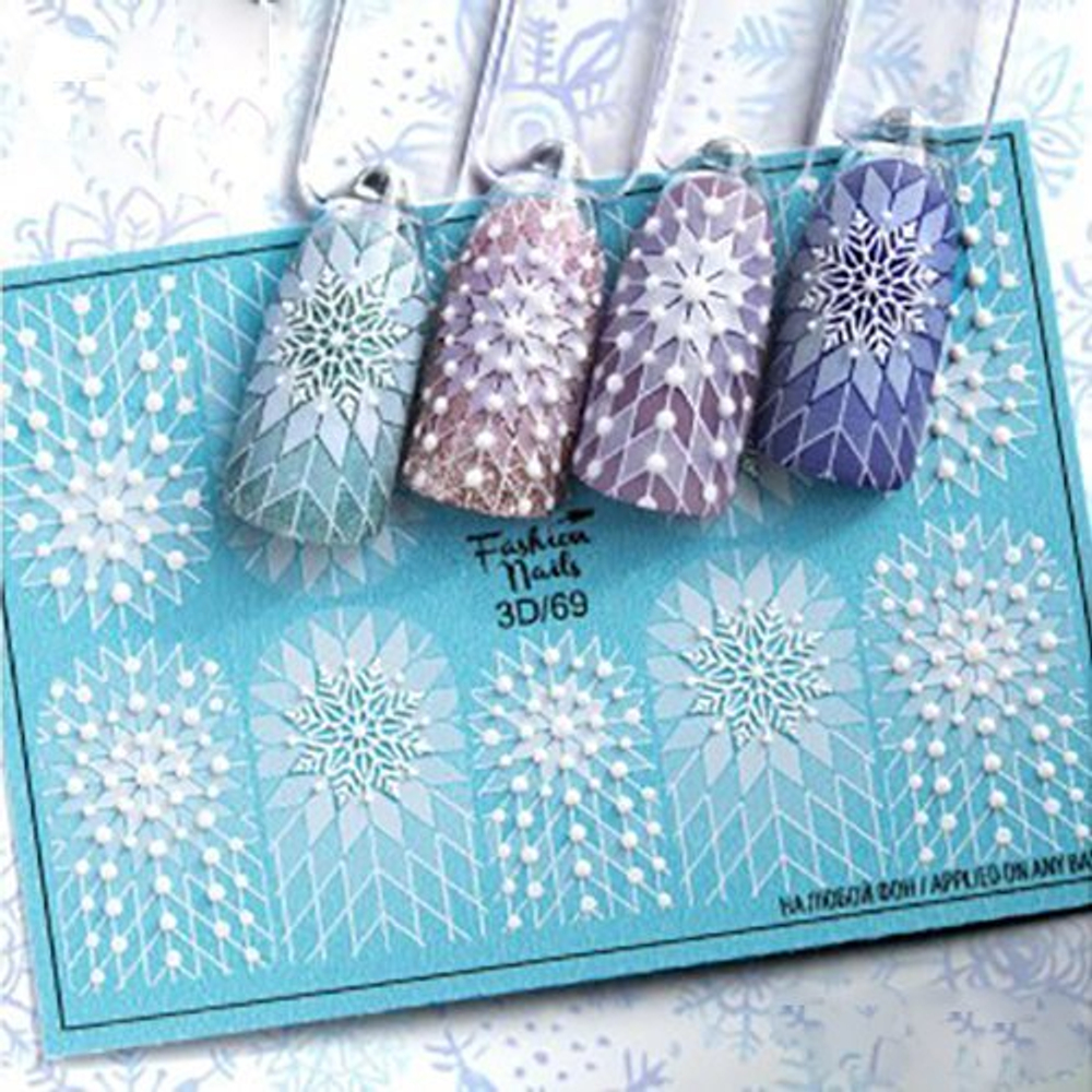 Слайдер-дизайн Fashion Nails Серия 3D № 69