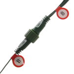 Елка светодиодная «Лесная метель» 240 см, ПВХ+леска (шишки и напыление) 1511 веток, 310 ламп LED,Теплый белый