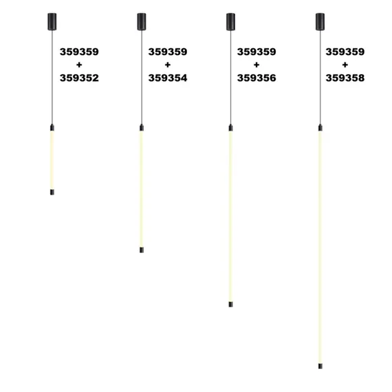 359359 KONST NT24 060 черный Корпус накладной с драйвером для подвесного вертикального монтажа светильников 359343-359358 IP20 8-24W 170-265V VITZ
