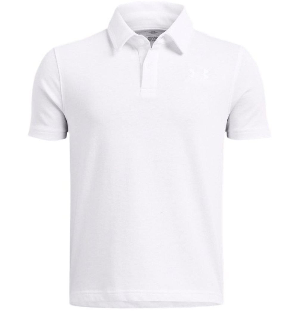Детская теннисная футболка Under Armour Icon - white/black