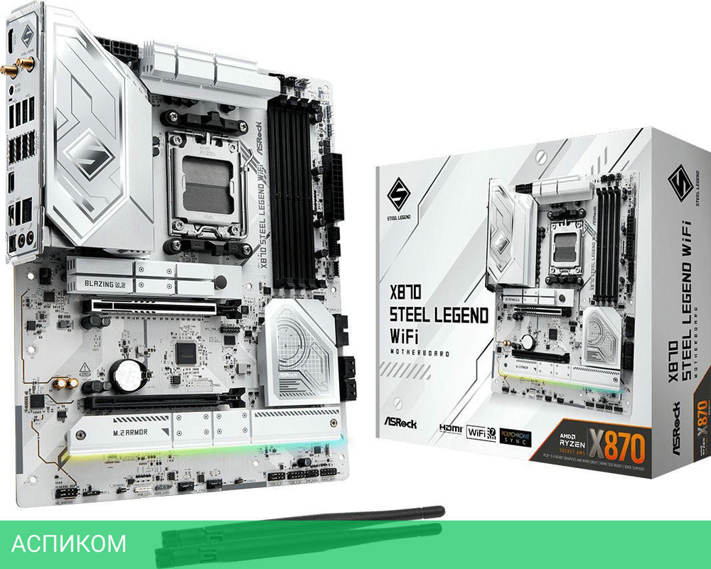 Материнская плата ASRock X870 Steel Legend WiFi