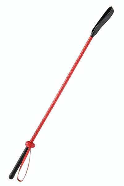 Красно-черный гладкий стек - 71 см. (Цвет: красный с черным)