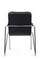 Стул Самба с мягкими подлокотниками SMB-01H Хром гальв. Черный