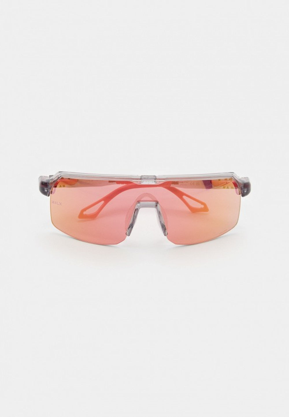 Спортивные очки с диоптриями HILX Inferno Shiny Crystal Light Grey / Pink Lens