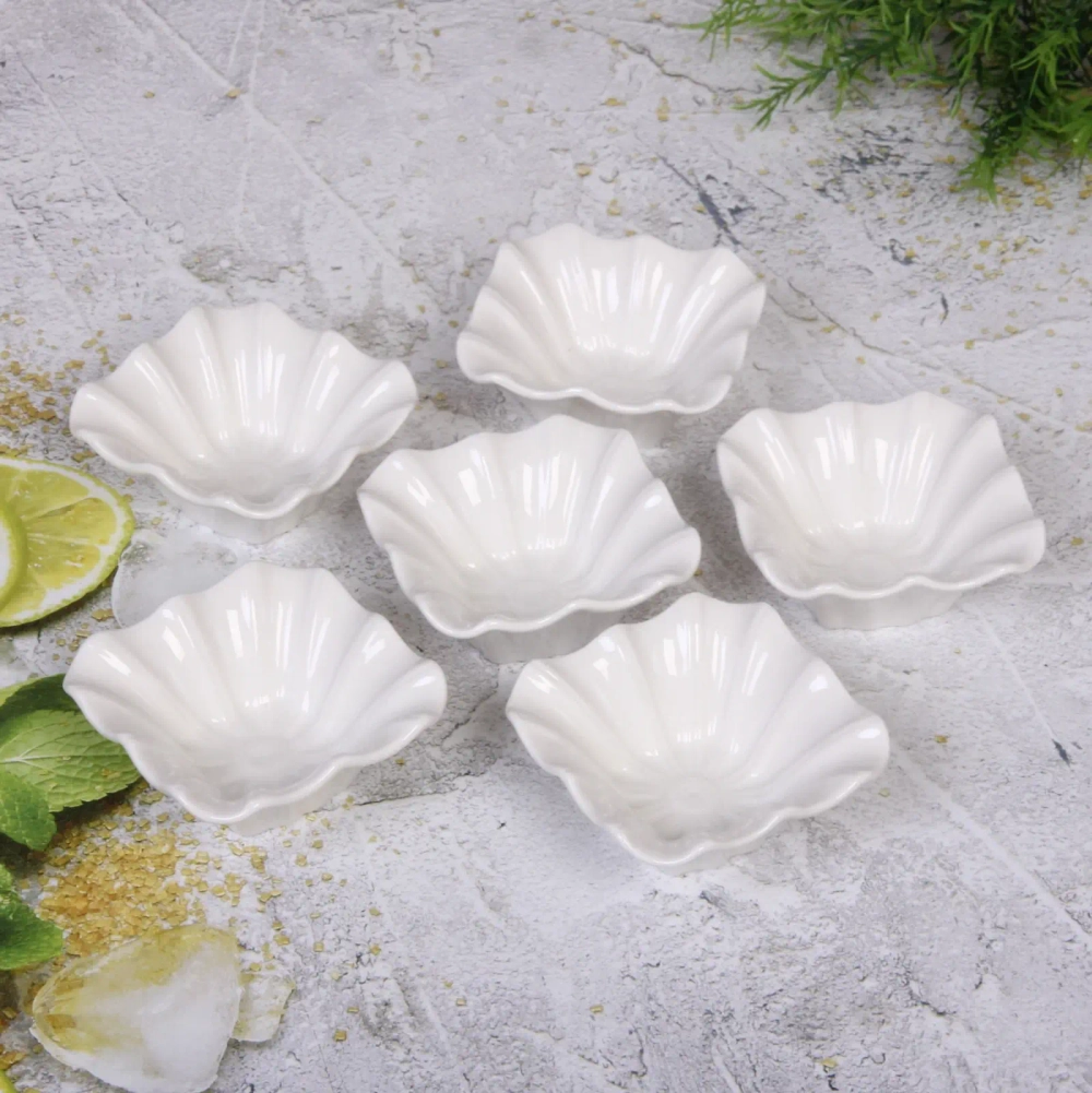 Набор соусников «White magic» 6шт «Листья»