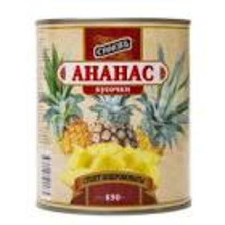 Ананасы "Стоевъ" кусочки 580гр 1/12