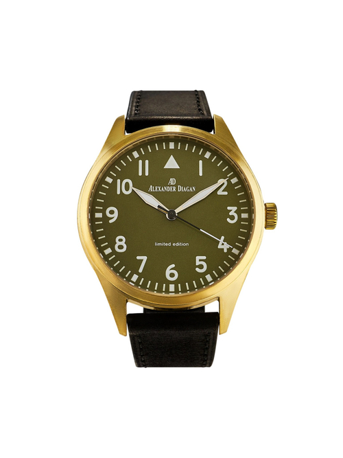 Часы кварцевые Earth Multi green