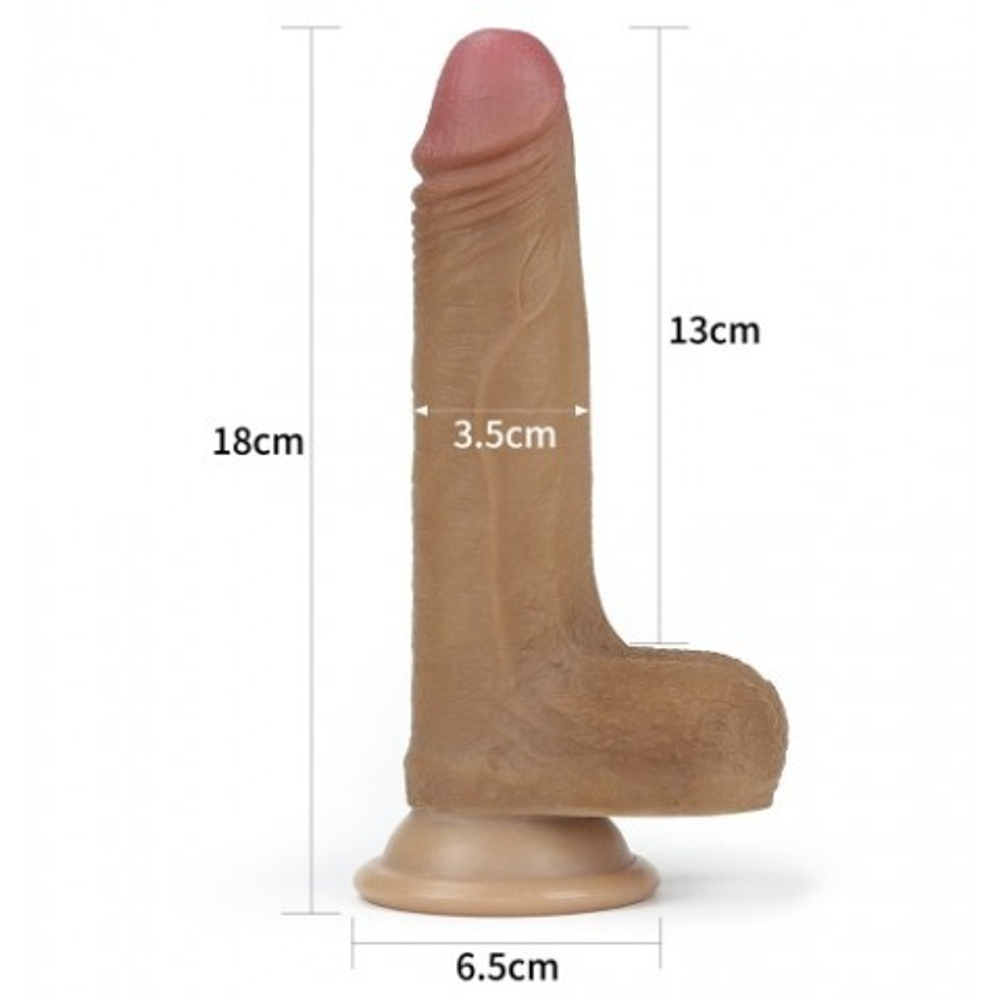 Реалистичный фаллоимитатор Lovetoy Bio Skin (18*3,8)