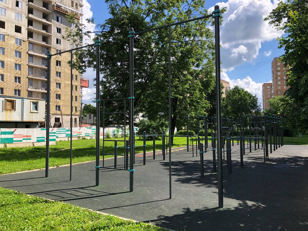 Воркаут площадка №7 - 300 м2 (30 х 10 м)