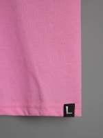 Футболка для девочки оверсайз розовая