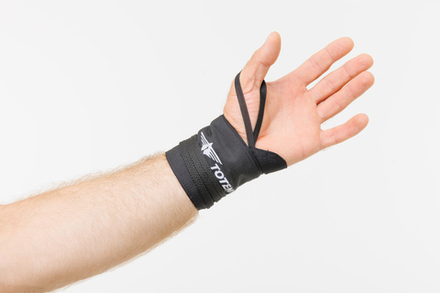 Кистевые бинты Totemic Clo неэластичные шнурковые, 8*70см, синие