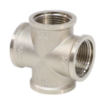 Крест латунь никель Ду 15 (1/2") ВР VALFEX VF.760.N.012