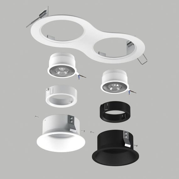 Комплект со светильником Lightstar Domino Round (214626+214606+214607+214006+214007) D6260607WBMOD