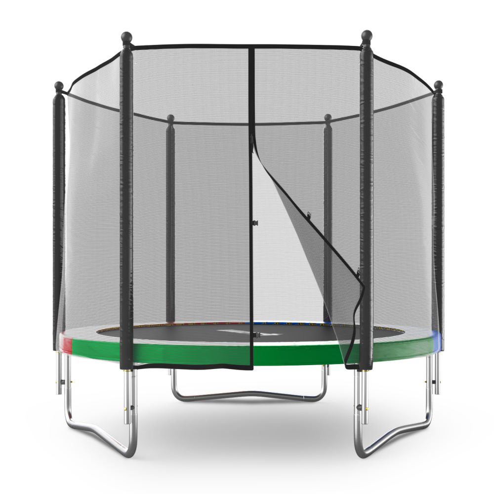 Батут UNIX Line Simple 8 ft (244 см) с внешней защитной сеткой, цветной