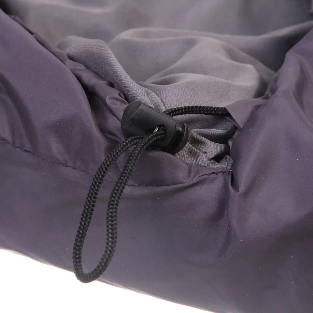 Спальник одеяло с капюшоном 220*85см 2000гр серо-синий +0С