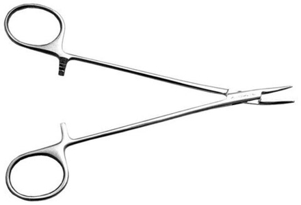 ТМ- З-140-2 Зажим к/о Москит, сосудистый, изогнутый по плоск., детский 165 мм (НОВОЕ ИСПОЛНЕНИЕ)