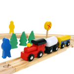 Развивающая игрушка Деревянная дорога 48 элементов, коробка C-41882