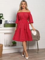 Платье с поясом Дафна (красное) П15524-8М LT Collection