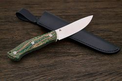 Нож разделочный UralEDC&Ножинск КрейсерЪ, клинок 120мм, сталь AR-RPM9, рукоять crazyfiber T2