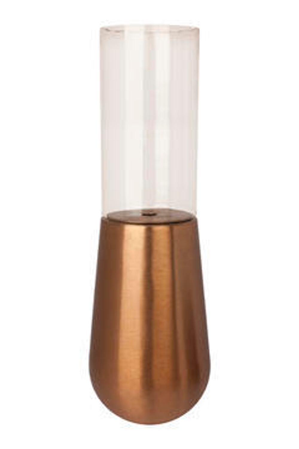 Подсвечник ALUMINIUM with glass h69 (p.41-12) T3-A6/COPPER