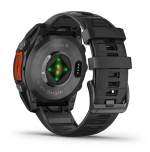 Умные часы Garmin Fenix 8 47mm, Sapphire, Carbon Gray DLC Titanium with Black/Pebble Gray Silicone Band