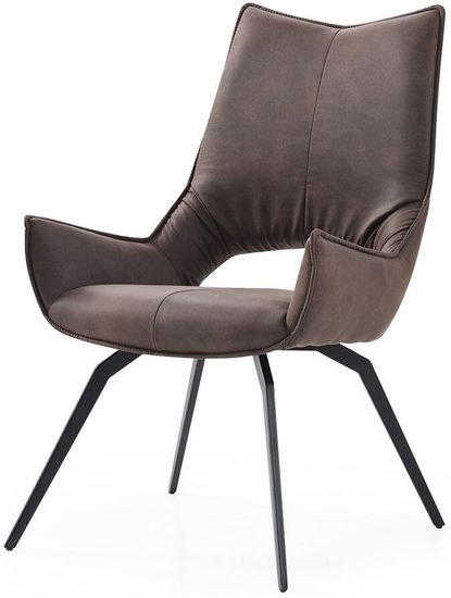 Стул DC1241 коричневый/черный/экокожа