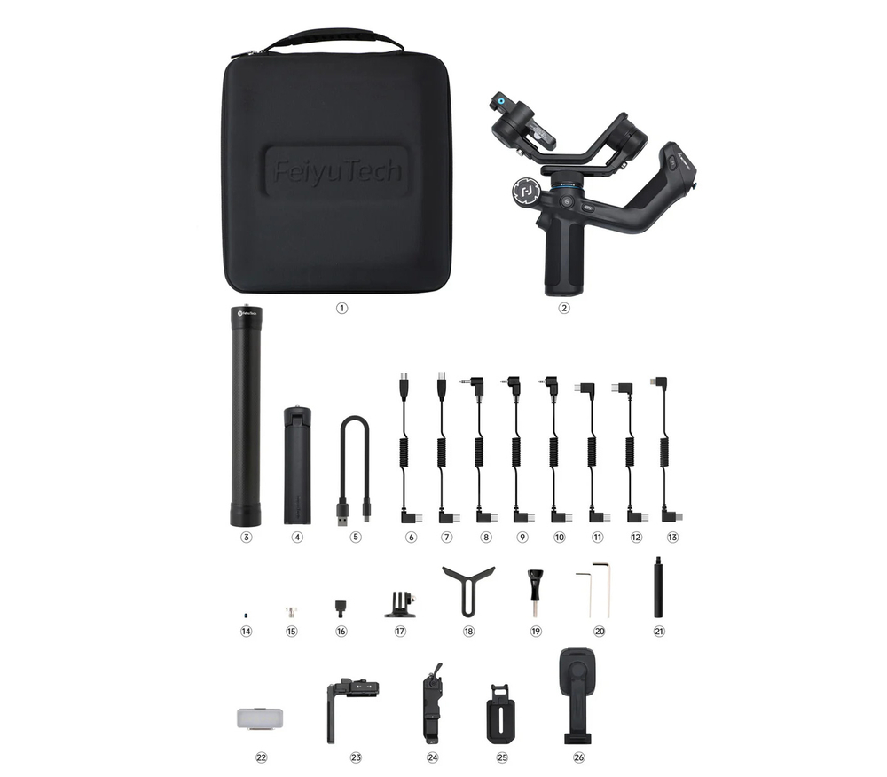 Стабилизатор FeiyuTech Scorp Mini 2 Kit для смартфонов и камер до 1.2 кг